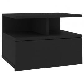 1 VidaXL Sängbord svävande 40 x 31 x 27 cm svart