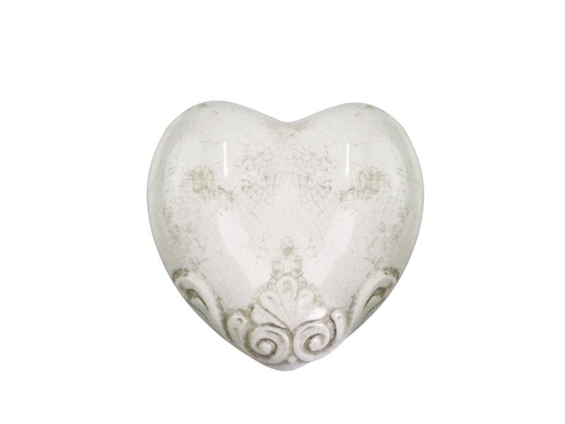 1 Chic Antique Dekoration Marcy Heart H4 / L11.5 / W11.5 cm antik creme 1st