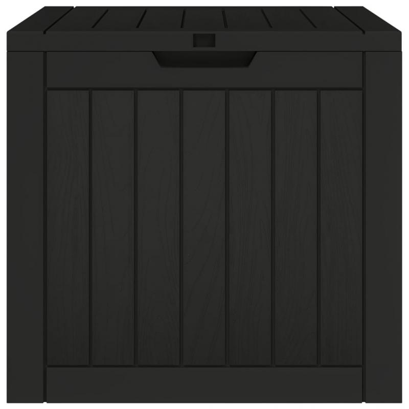 1 VidaXL Dynbox polypropen svart 55,5x43x53 cm