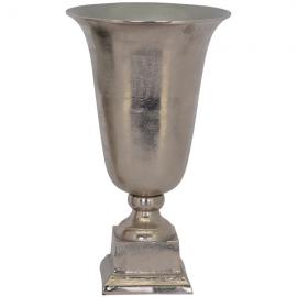 1 Exner Dekorativ Vas Pokal GROS Roma Silver Aluminium (B/D/H) 31x31x53 cm