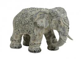1 G.wurm Dekoration Elefant beige polyresin (B/H/D) 38x27x18 cm