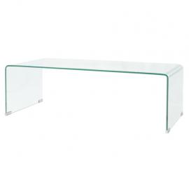 1 VidaXL Härdat glas Soffbord 98x45x30 cm