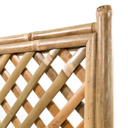 1 VidaXL Odlingslda med spalj bambu 70 cm