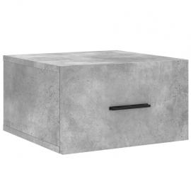 1 VidaXL Väggmonterad sängbord betonggrå 35x35x20 cm