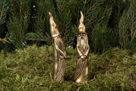 1 A Lot decoration A Lot Decoration - Juldekoration Tomte Stick Champagne Poly 11,5cm 2-pack