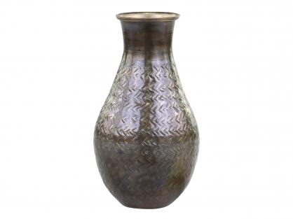 1 Chic Antique Vas till dekoration antik mssing H19/D9 cm