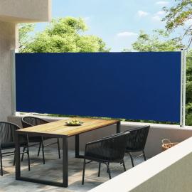 1 VidaXL Infällbar sidomarkis för uteplats blå 160x600 cm