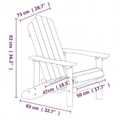 1 VidaXL Dckstol fr trdgrden med bord HDPE antracit