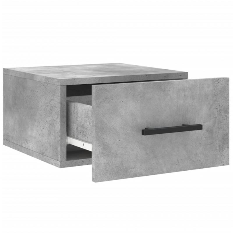 1 VidaXL Vggmonterad sngbord betonggr 35x35x20 cm 2 st