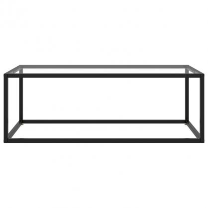 1 VidaXL Soffbord 100x50x35 cm svart med hrdat glas