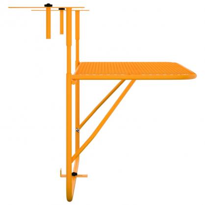 1 VidaXL Balkongbord gul 60x40 cm stl