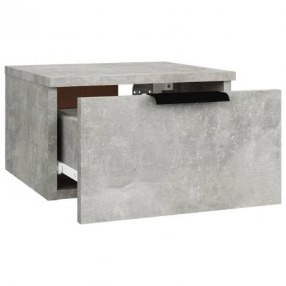 1 VidaXL Vggmonterad sngbord betonggr 34x30x20 cm 2 st