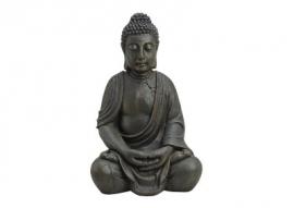 1 G.wurm Dekoration Buddha XL brun sittande polyresin (B/H/D) 32x52x25 cm