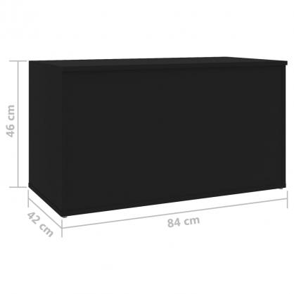 1 VidaXL Frvaringskista 84x42x46 cm svart