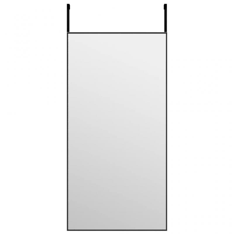 1 VidaXL Drrspegel svart 40x80 cm glas och aluminium