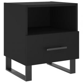 1 VidaXL Sängbord 40x35x47,5 cm svart