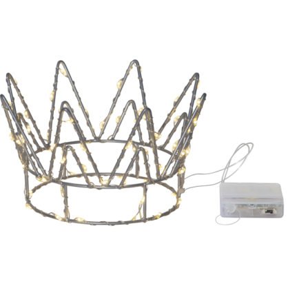 1 Star Trading Bordsdekoration Jul LED Lampa Crown Krona 17x9,5