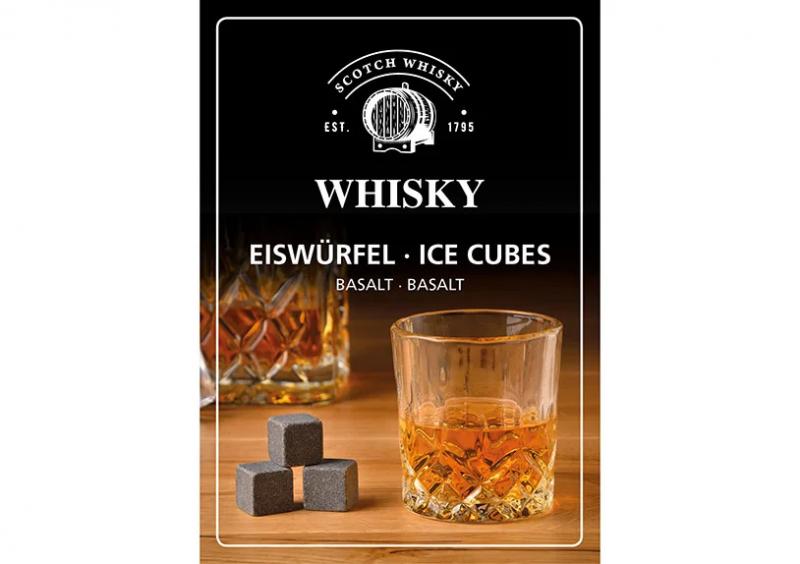 1 G.wurm Luxury Whisky set i trlda 8 basaltstenar 1 pse 4 glas (B/H/D) 20x10x29cm