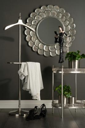 1 A Lot decoration A Lot Decoration - Drinkbord med spegel 65 cm - antiksilver