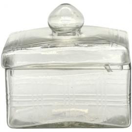1 Exner Dekorativ glasburk med lock JAR glas (B/D/H) 11,5x16x20 cm