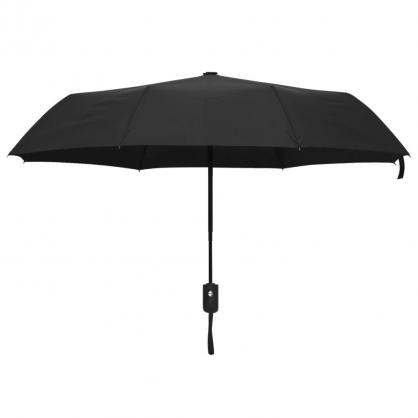 1 VidaXL Paraply automatisk hopfllbart svart 95 cm