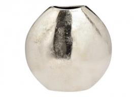 1 G.wurm Dekorativ Vas endast för torkade blommor Metall Silver (B/H/D) 16x16x7cm