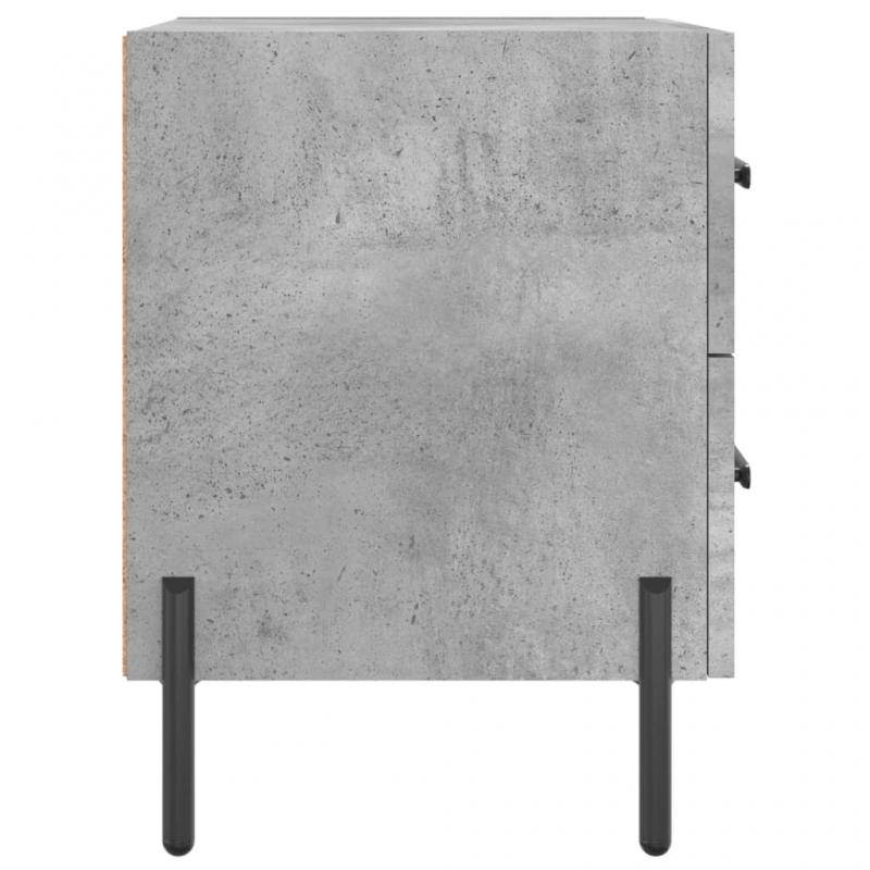 1 VidaXL Sngbord 40x35x47,5 cm betonggr 2 st