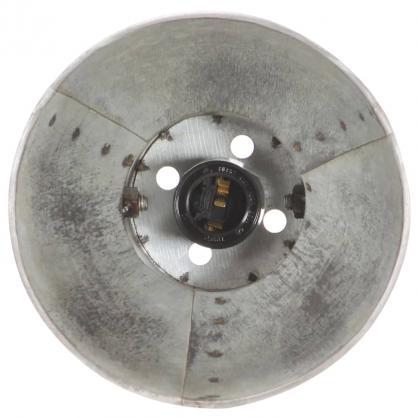1 VidaXL Bordslampa industriell silver rund 58x18x90 cm E27