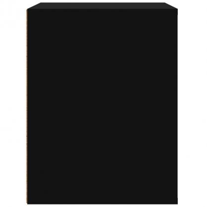 1 VidaXL Vggmonterad sngbord svart 50x36x47 cm