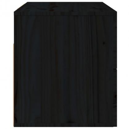 1 VidaXL Vggmonterad sngbord svart 50x36x40 cm