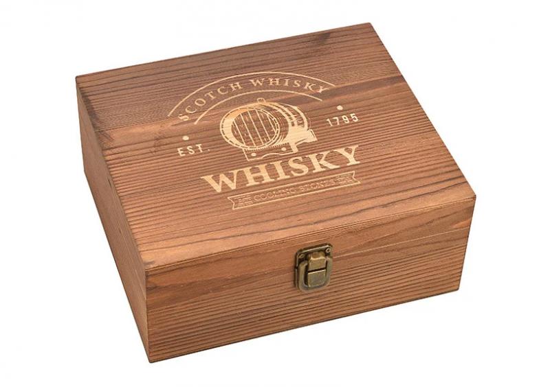 1 G.wurm Luxury Whisky set i trlda 6 stlkuber 1 pse 2 glas 1 tng (B/H/D) 23x10x21cm
