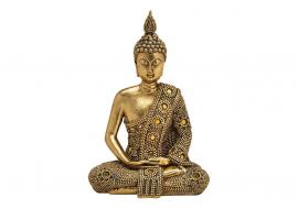 1 G.wurm Dekoration Buddha guld polyresin (B/H/D) 13x19x9cm