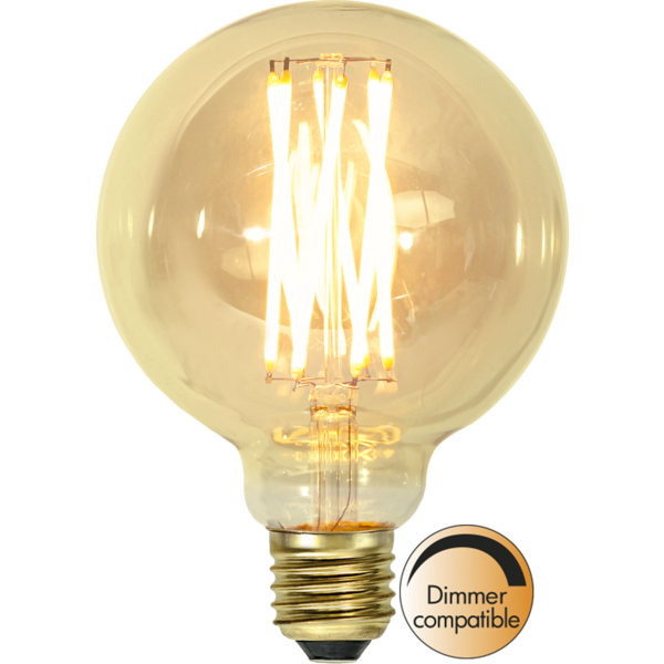1 Star Trading LED-lampa E27 Vintage Gold G95 Dim