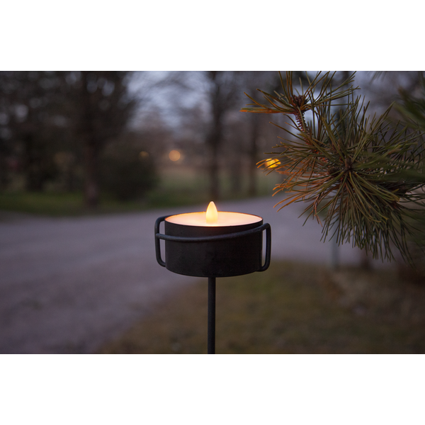 1 Star Trading Utomhusmarschall LED Ljus Torch Candle Svart 7x10