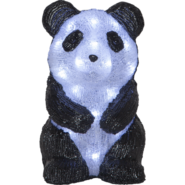 1 Star Trading Utomhusdekorationsfigur Crystalo Panda 27x15cm 20 Ljus