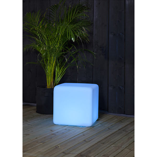 1 Star Trading Utomhusdekoration Twilights Cube LED Batteri/Trafo 40x40x40