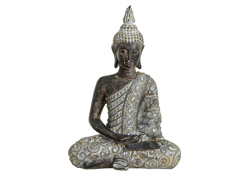 1 G.wurm Dekoration Buddha gr sittande polyresin (B/H/D) 23x33x13 cm