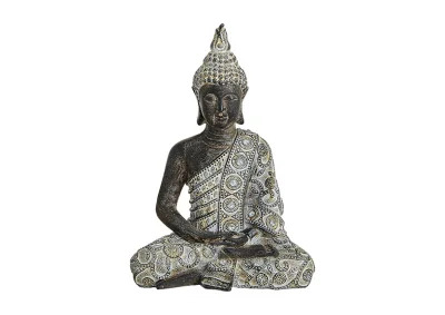 1 G.wurm Dekoration Buddha gr sittande polyresin (B/H/D) 17x24x10 cm