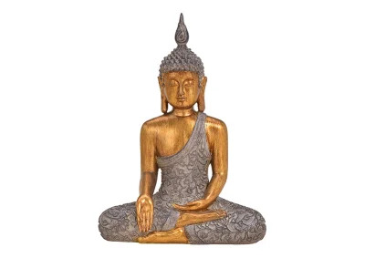 1 G.wurm Dekoration Buddha guld polyresin (B/H/D) 23x32x12cm