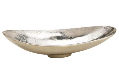 1 G.wurm Dekorativ Skl Metall Silver (B/H/D) 30x6x13cm