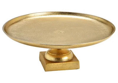 1 G.wurm Vningsfat Kakfat 1-vning metall guld (B/H/D) 39x14x39cm