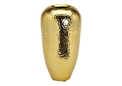 1 G.wurm Dekorativ Vas Metall Guld (B/H/D) 18x36x18cm