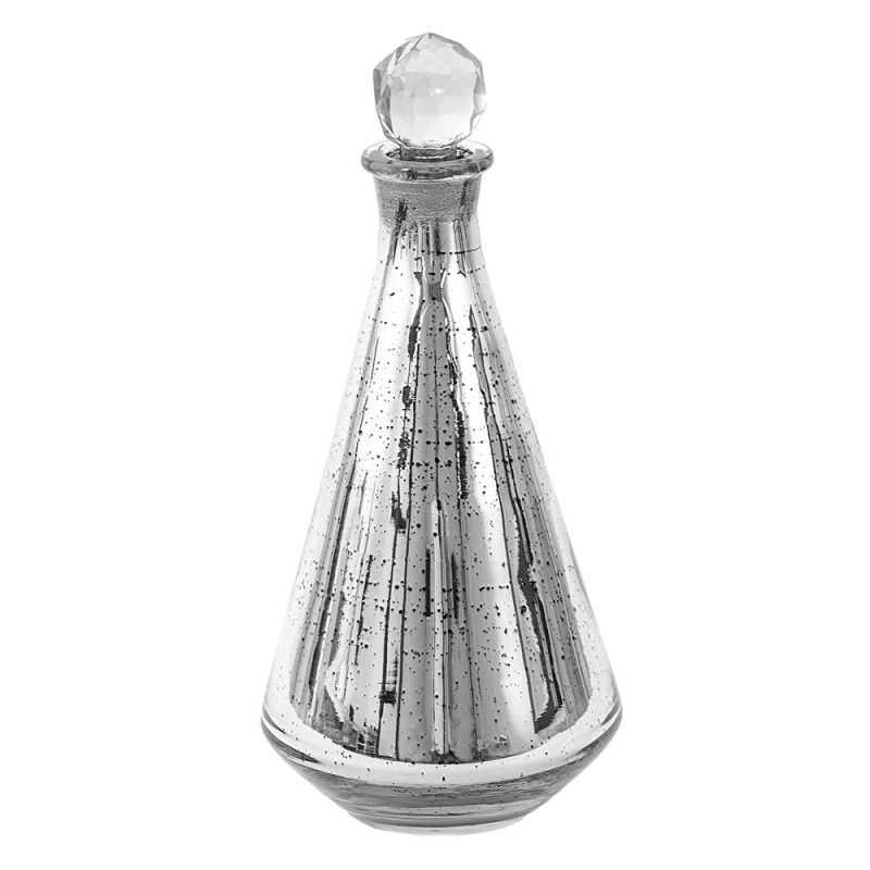1 Clayre Eef Karaff  10x25 cm Silver Glas