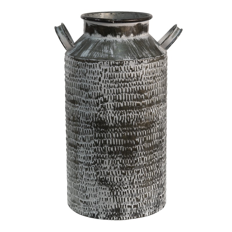 1 Clayre Eef Dekorativ Mjlkkanna 19x17x33 cm Gr metall rund